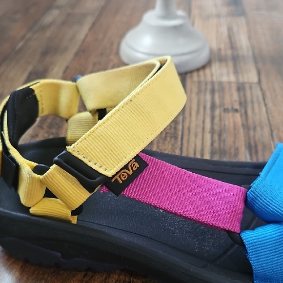 Teva Yellow, Pink,‎ and Blue Women's Sandals - Picture 3 of 7
